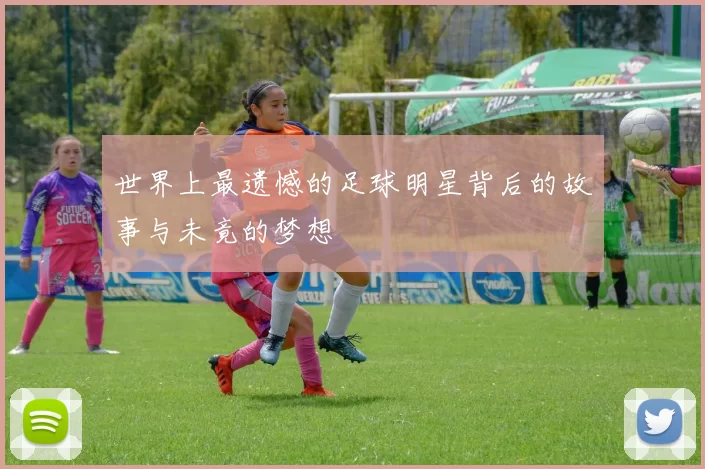 世界上最遗憾的足球明星背后的故事与未竟的梦想